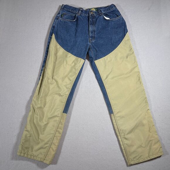 Cabela's Brush Pants Classic Fit Hunting Double Knee Jeans Men’s 38 X 32 Blue